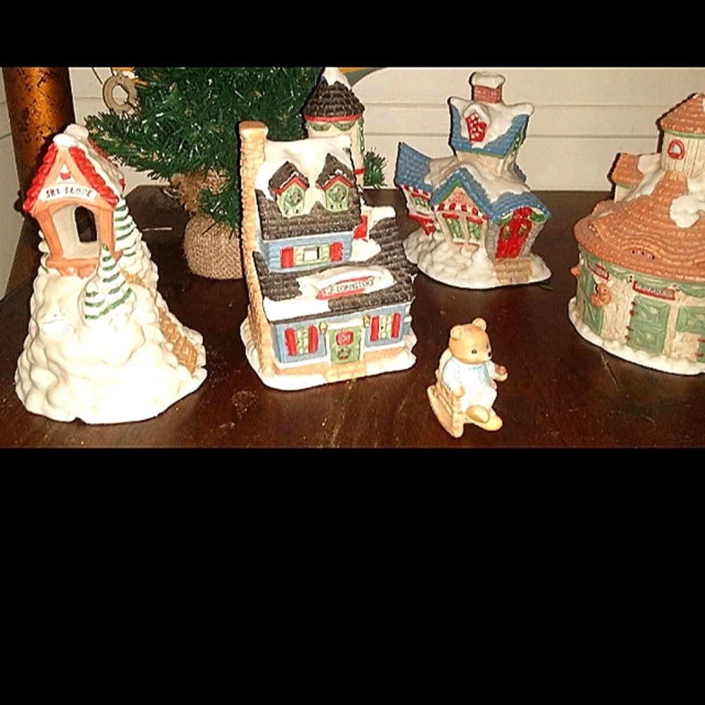 Christmas village light up decor